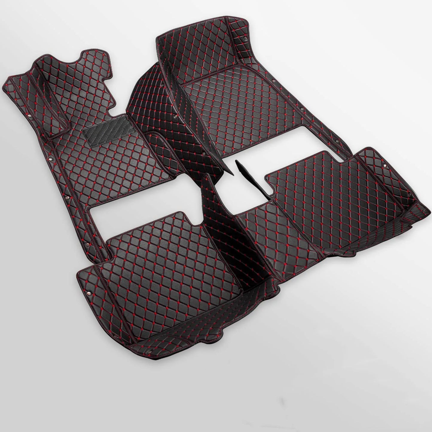 Tapetes para carro personalizados para homens e mulheres, tapetes de couro de luxo, cobertura total.