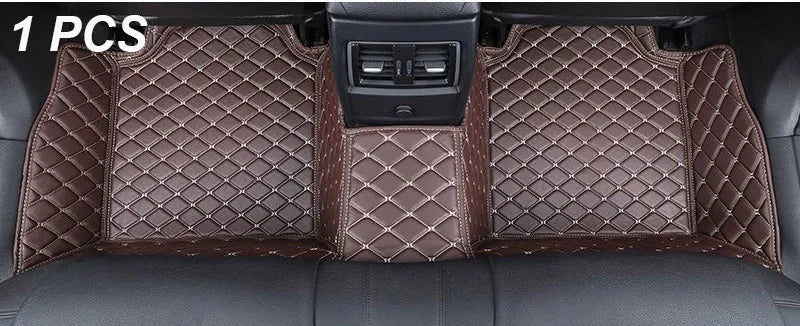 Tapetes para carro personalizados para homens e mulheres, tapetes de couro de luxo, cobertura total.