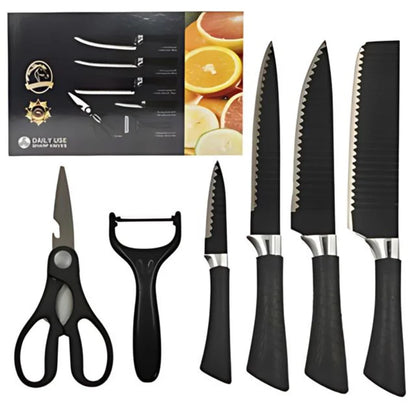 Kit de Facas e Tesoura - Cozinha Premium