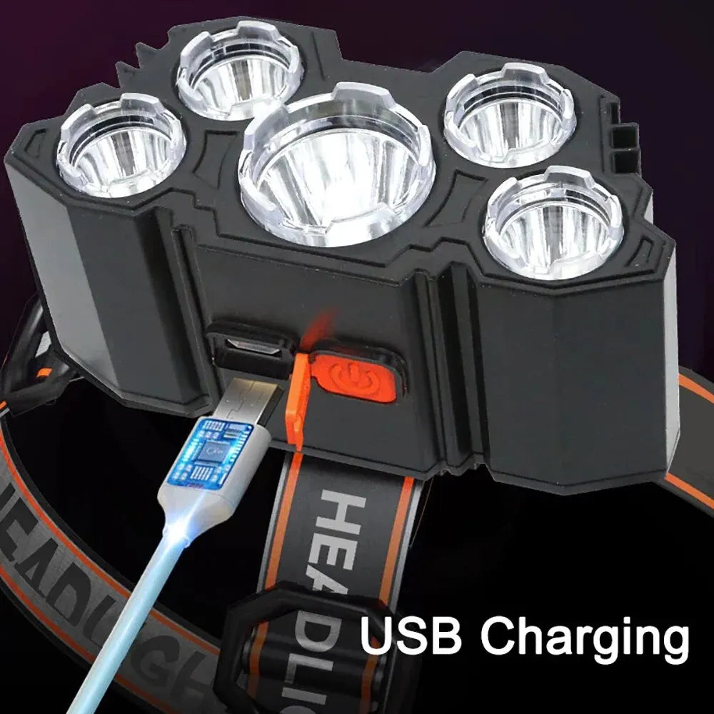 Lanterna UltraFlex - 5 LED Recarregável