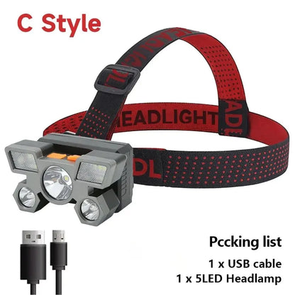Lanterna UltraFlex - 5 LED Recarregável