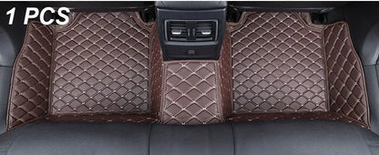 Tapetes para carro personalizados para homens e mulheres, tapetes de couro de luxo, cobertura total.