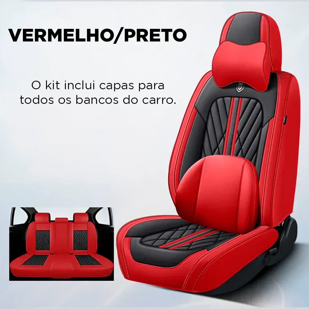 Kit Completo Capas de Bancos Automotivos Deluce 2025 + BRINDE [Queima de Estoque🔥]