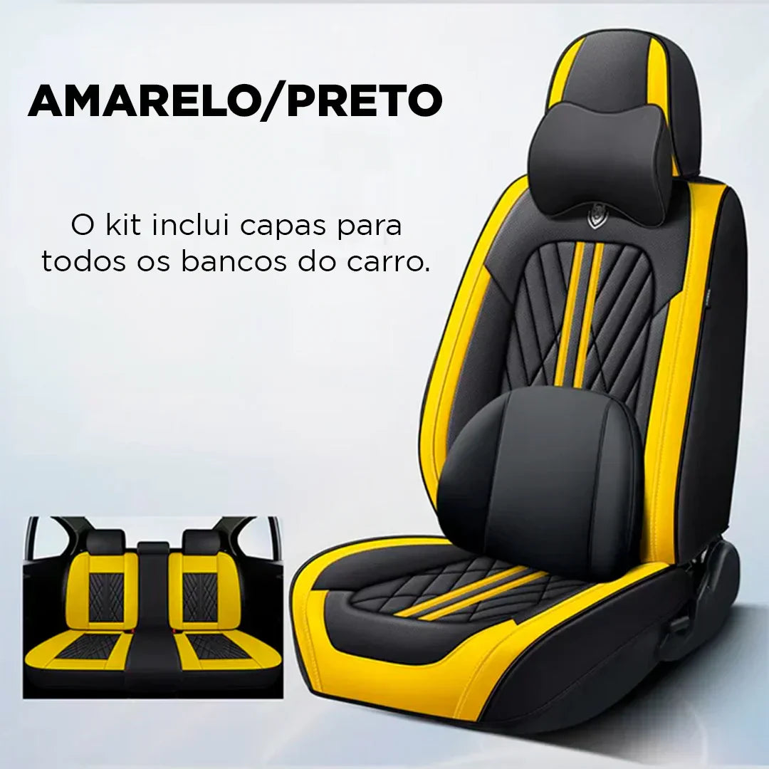 Kit Completo Capas de Bancos Automotivos Deluce 2025 + BRINDE [Queima de Estoque🔥]