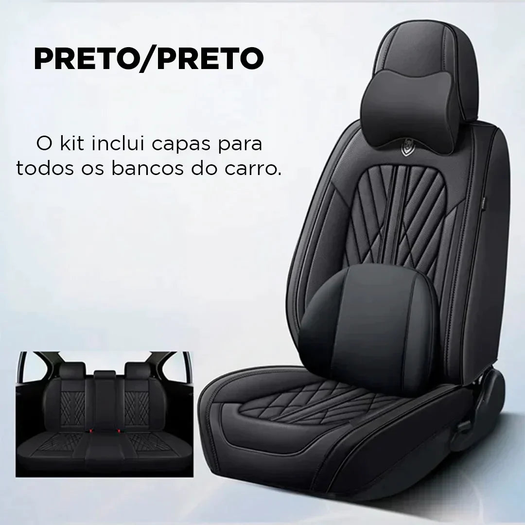 Kit Completo Capas de Bancos Automotivos Deluce 2025 + BRINDE [Queima de Estoque🔥]