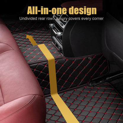 Tapetes para carro personalizados para homens e mulheres, tapetes de couro de luxo, cobertura total.