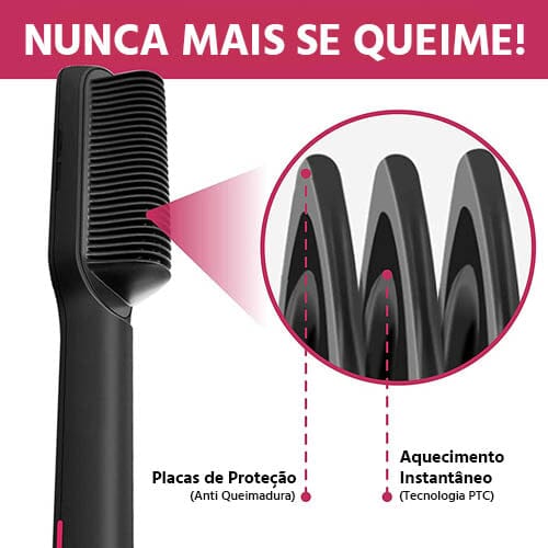 Escova Alisadora de Cabelos - Bivolt 5 em 1