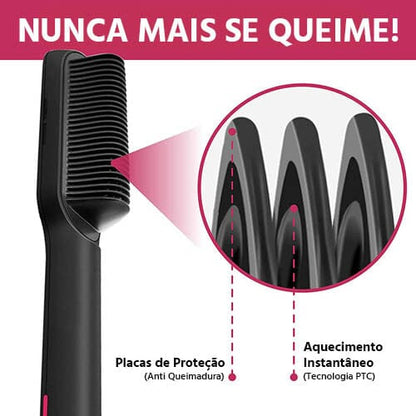 Escova Alisadora de Cabelos - Bivolt 5 em 1